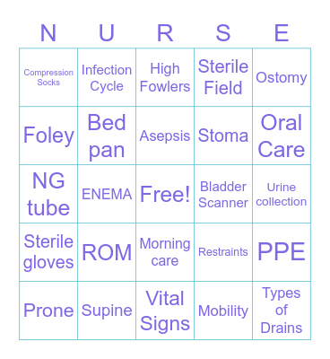 Foundation Bingo Card