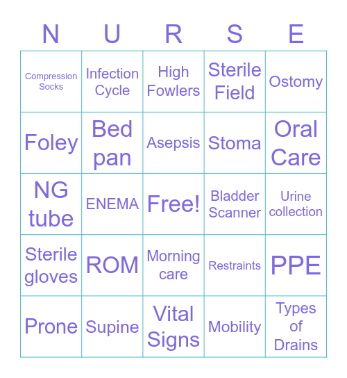 Foundation Bingo Card