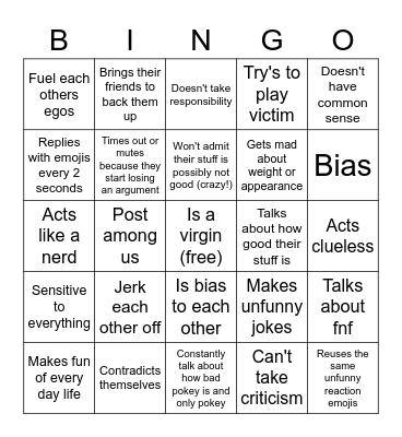 Jay dev bingo! Bingo Card