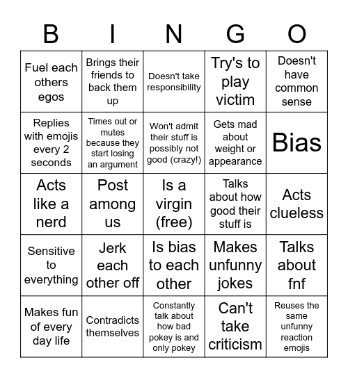 Jay dev bingo! Bingo Card