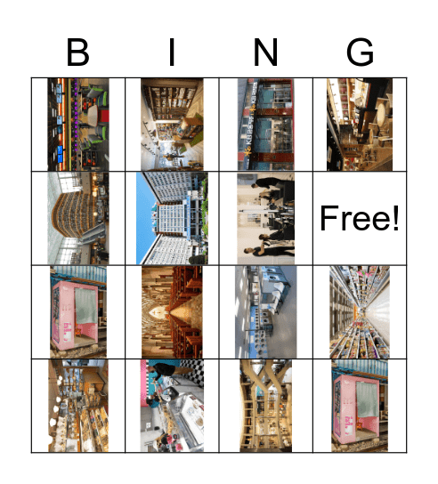 Places in our town Bingo Card
