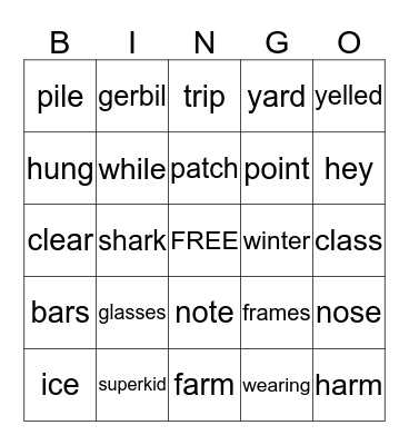 Watch Our, Ronald Morgan! Bingo Card