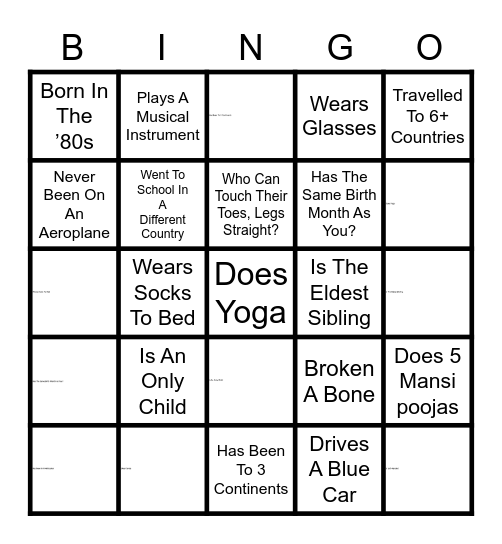 SSYM YUVATI MANDAL HUNAM BINGO Card