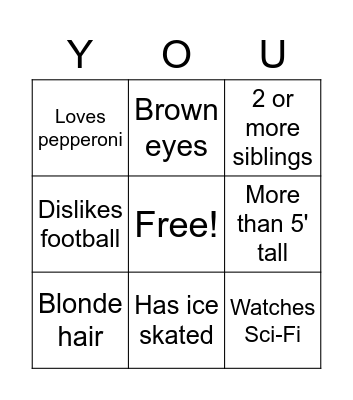 Boolean Bingo Card