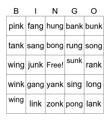 Welded Sounds Bingo Card