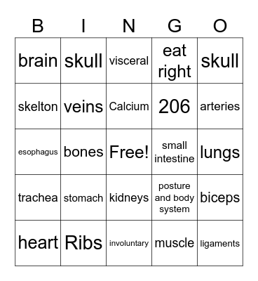 Science Bingo Card