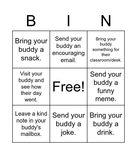 Get to know someone new in 2022! Bingo Card