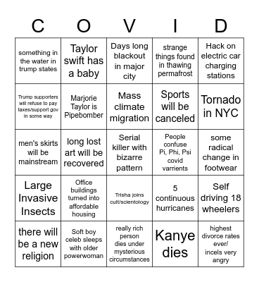 2022 BINGO Card