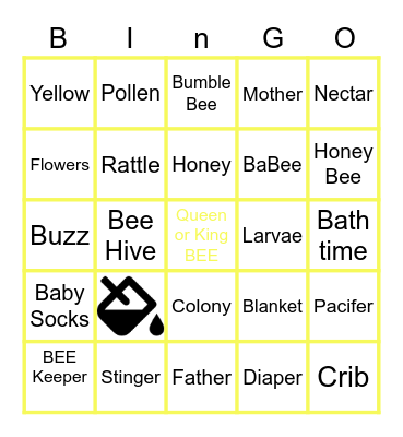 Honey BEE BINGO Card