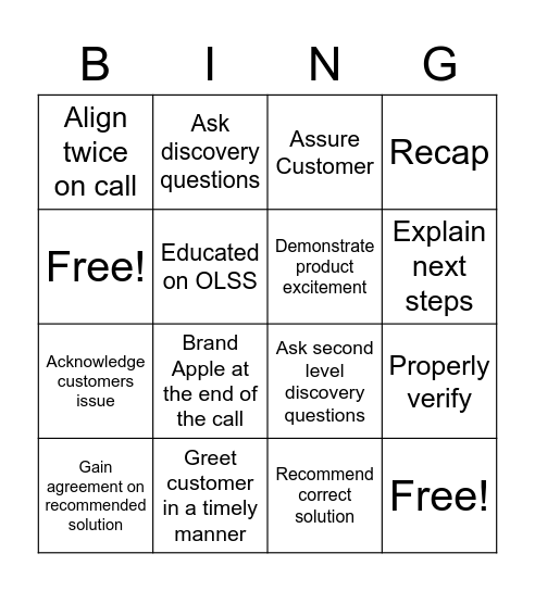 CEM Bingo Card