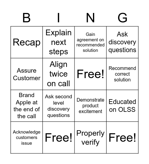 CEM Bingo Card