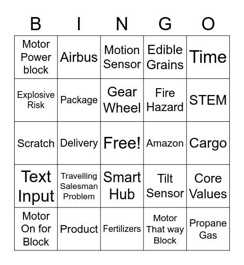 LegoCats Bingo Card