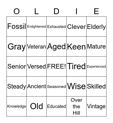 Grandpa's 80th Birthday Bingo Card