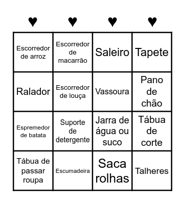 Chá da Dayse Bingo Card