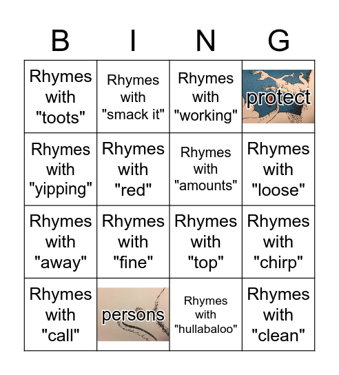 Horton Hears a Who Vocab Bingo Card