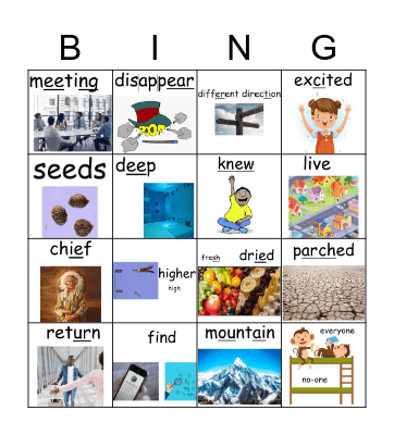 The Water Seed Bingo Card