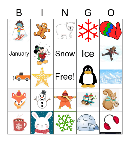 Winter Bingo Card