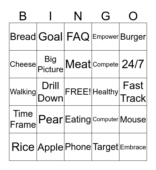 Team Star Release  Bingo Card