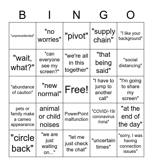 2nd semester of the second year- Let's play! Bingo Card