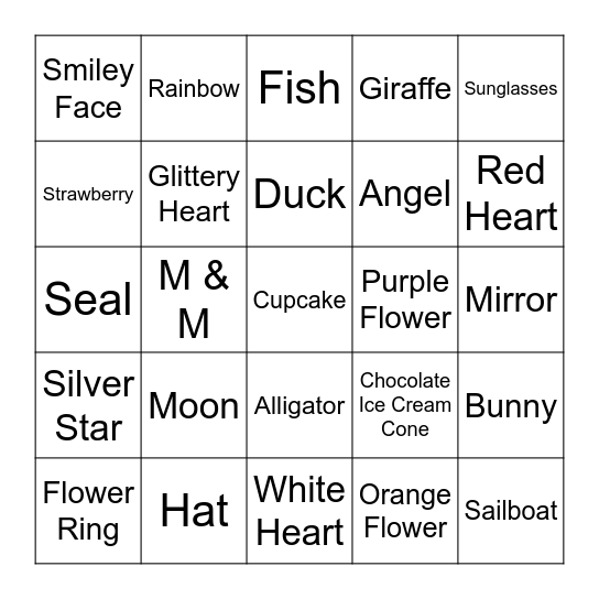 Valentine's Day Bingo Card