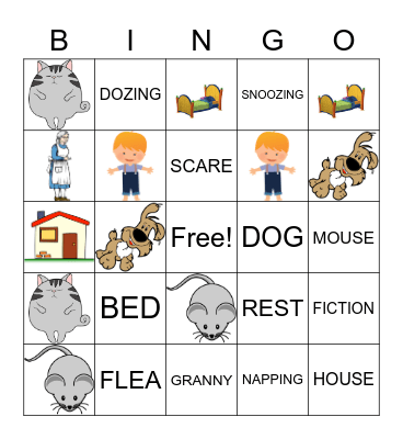 NAPPING HOUSE FUN Bingo Card