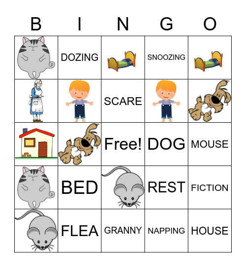 NAPPING HOUSE FUN Bingo Card