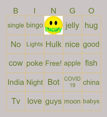 random Bingo Card