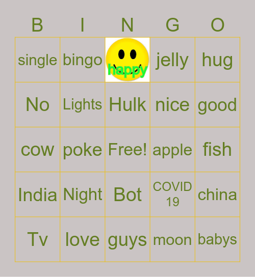 random Bingo Card