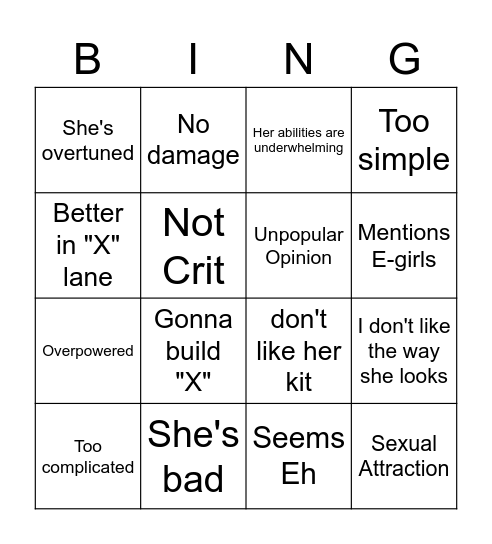 Nicolas Bingowitz Bingo Card