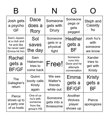 2022 Bingo Card Bingo Card