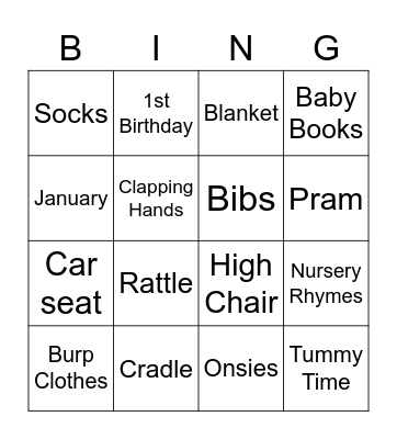 Kaitlyn's Bingo Card