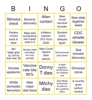 2020 Season3 BINGO Card