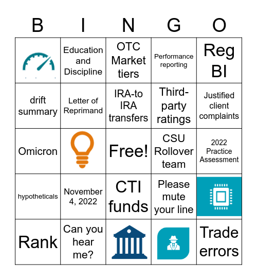 2022 BINGO Card