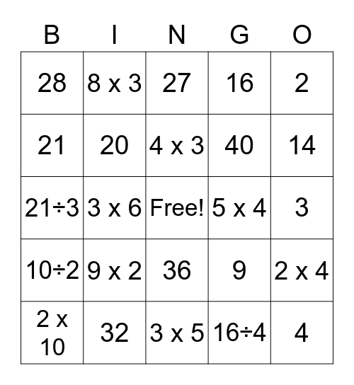 Module 1 Review Bingo Card