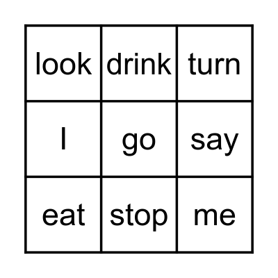Sight Words Review Bingo! Bingo Card