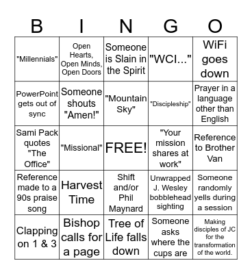 #YAC15 BINGO Card