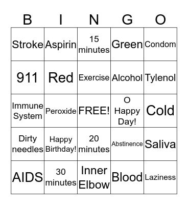 NURSING GROUP MEMORY TRACKER Bingo Card
