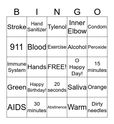 NURSING GROUP MEMORY TRACKER Bingo Card