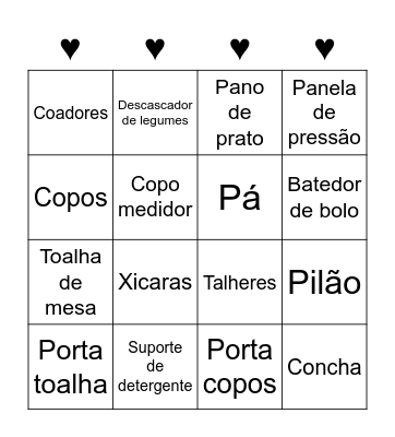 Chá da Dayse Bingo Card