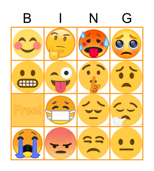 Emoji bingo Card