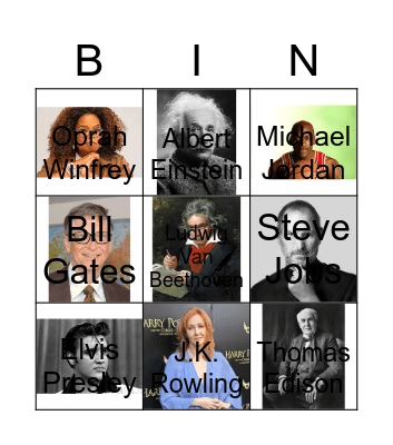 From failure to success! Bingo Card