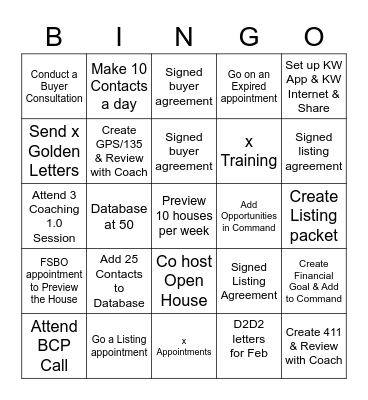KW Coaching Lobby "In it to Win"Bingo Card
