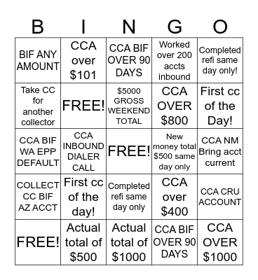 JUNE CONTEST GAME 3 Bingo Card