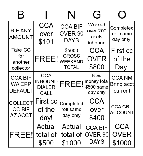 JUNE CONTEST GAME 3 Bingo Card