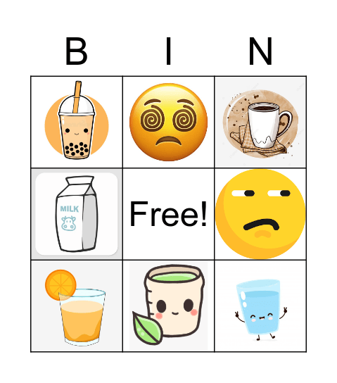 food&drink Bingo Card