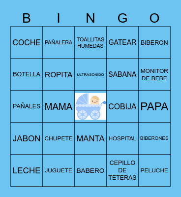 CANDY'S BABY SHOWER Bingo Card