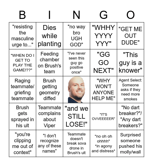 BRUSH BINGO! Bingo Card