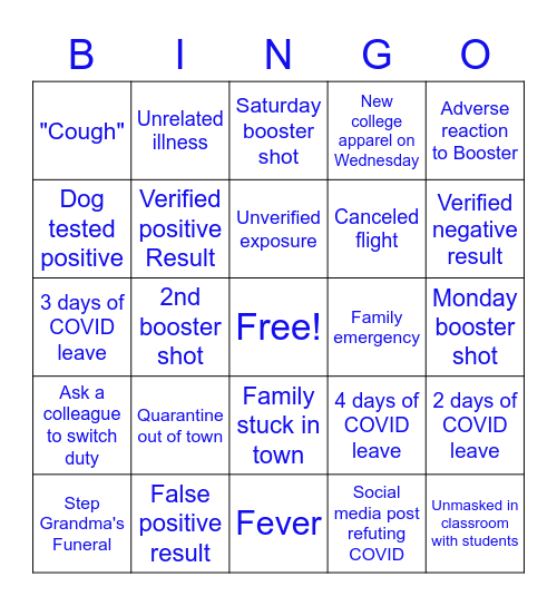 What is the Real Story? Bingo Card