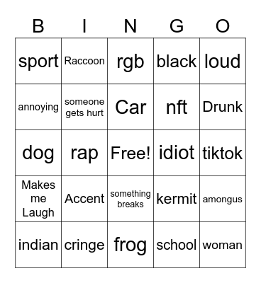 Memes Bingo Card