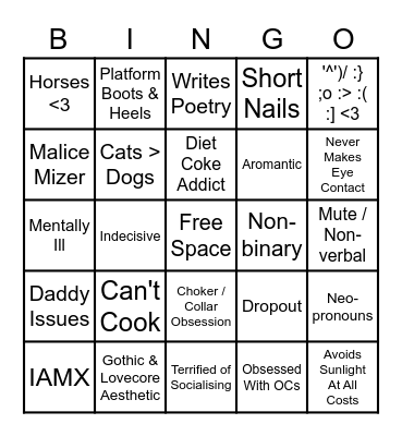 Valentine's Bingo Card